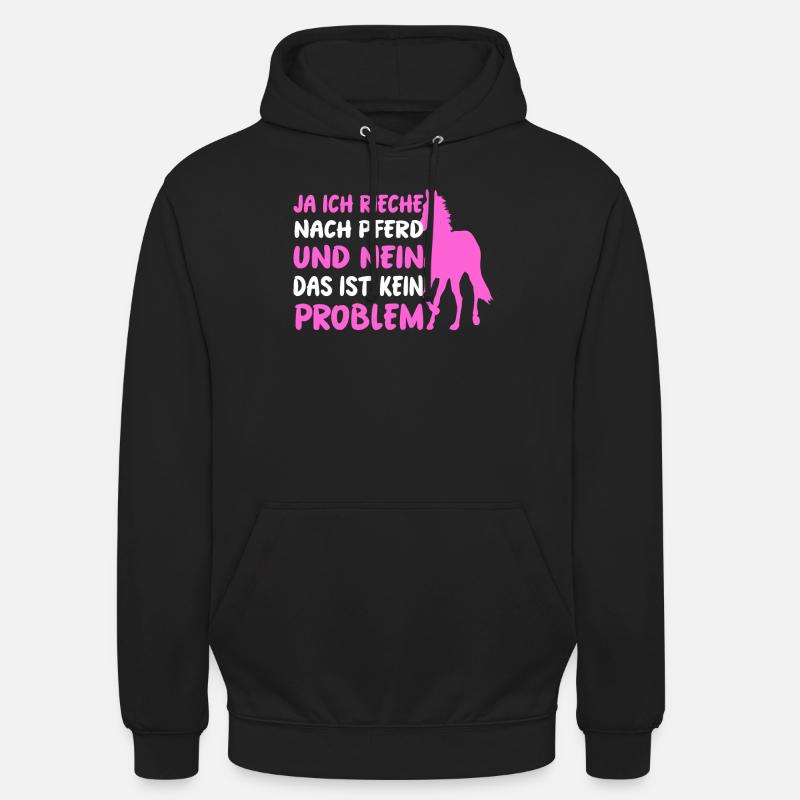Oui, je sens le cheval non, c’est pas ça. - Sweat-shirt à capuche unisexe - noir