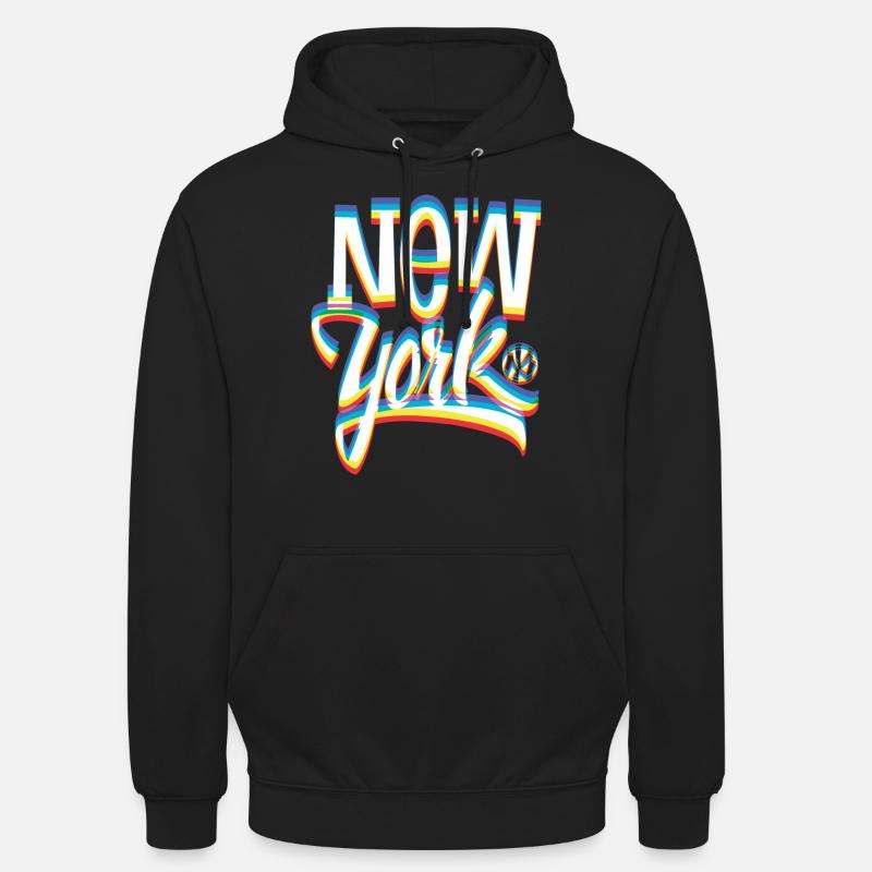 New York fuori fuoco! - Felpa con cappuccio unisex - nero