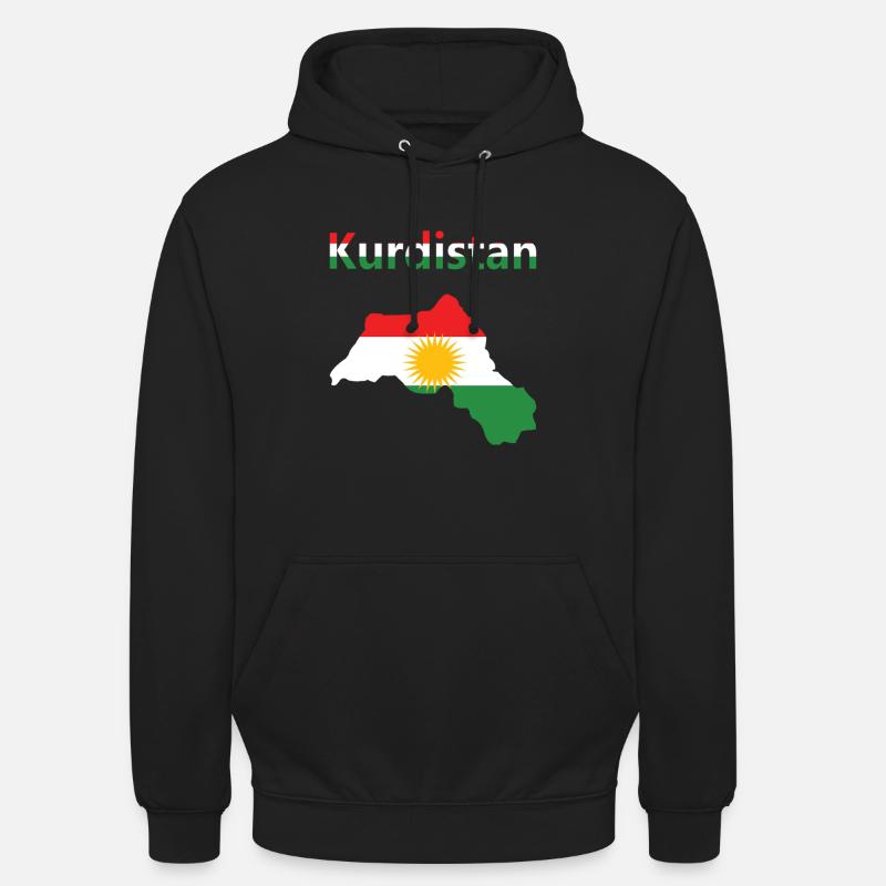 Drapeau du Kurdistan Bakur Bashur Rojava Rojhlt Newroz Sweat-shirt à capuche unisexe