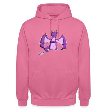 Purple Dragon - Unisex Hoodie - Pink - Vorne - Alina (178cm) & Michal (187cm)