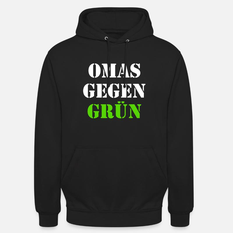 Omas gegen grün - Unisex Hoodie - Schwarz