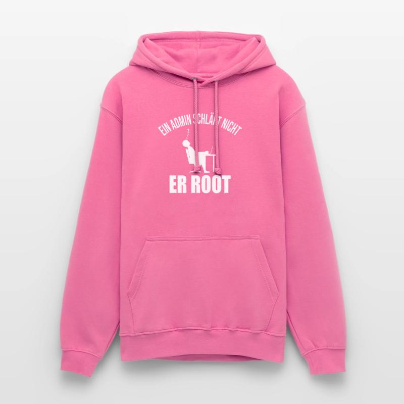 Ein Admin schläft nicht er root Informatiker Coder Unisex Hoodie