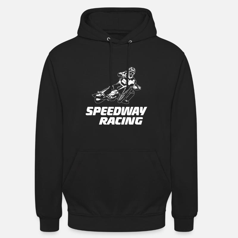 Speedway - Motorcykel Speedway - Hættetrøje unisex - sort