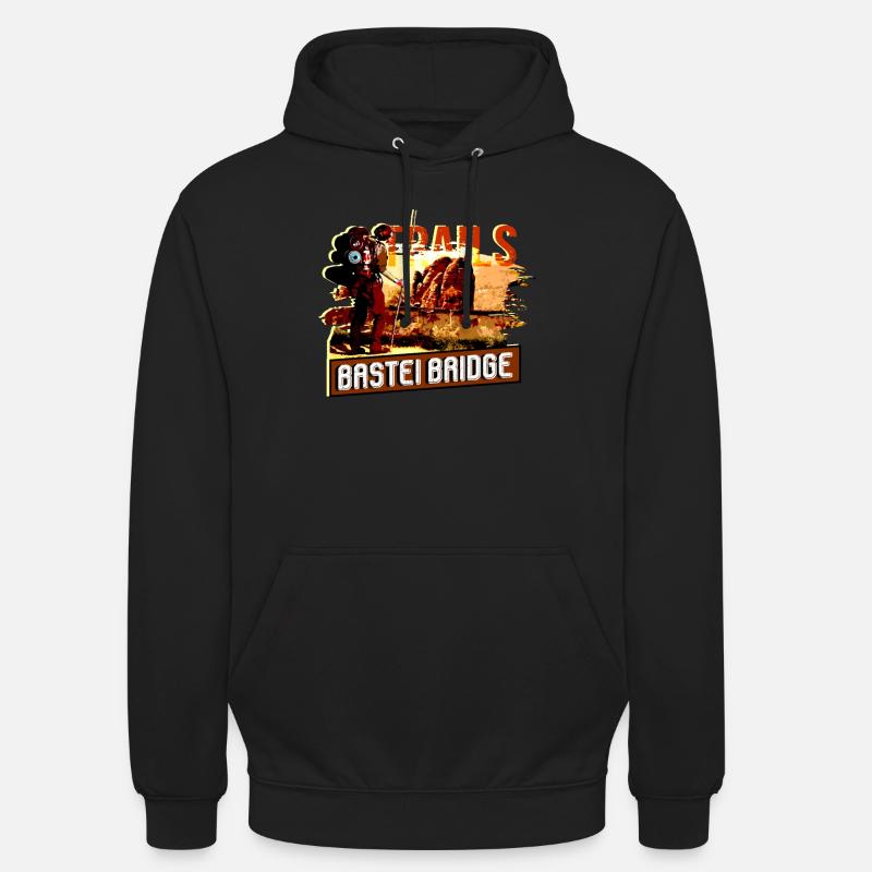 Saxony Bastei Wanderer Camping - Unisex Hoodie - black