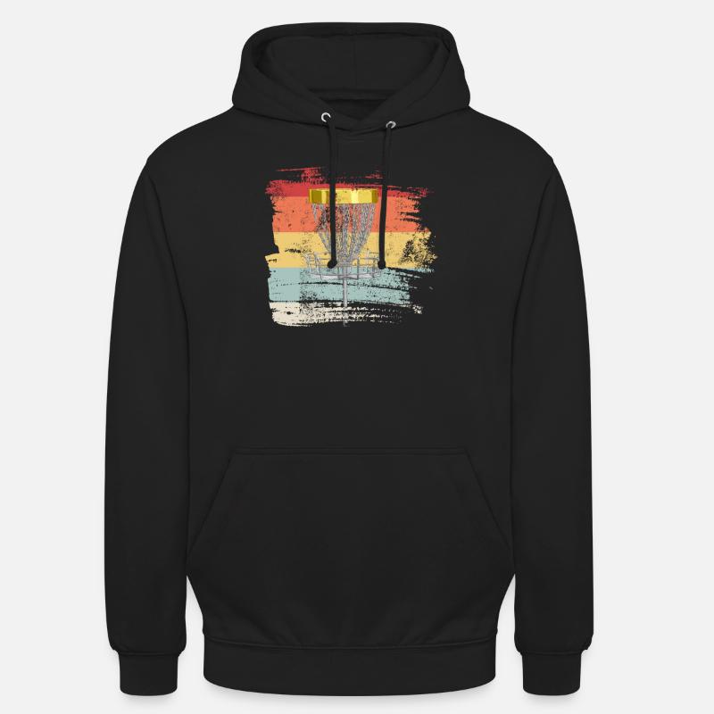 Retro Disc Golf - Unisex Hoodie - black