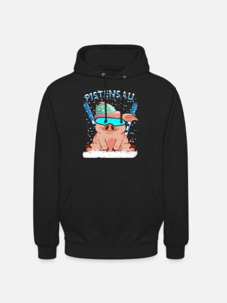 Pistensau - Unisex Hoodie - Schwarz