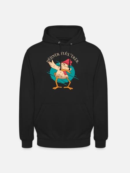 Dabbing Hühner Fluesterer - Unisex Hoodie - Schwarz