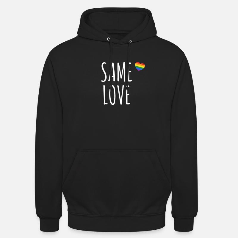 Same Love - Regenbogen LGBT CSD - Unisex Hoodie - Schwarz