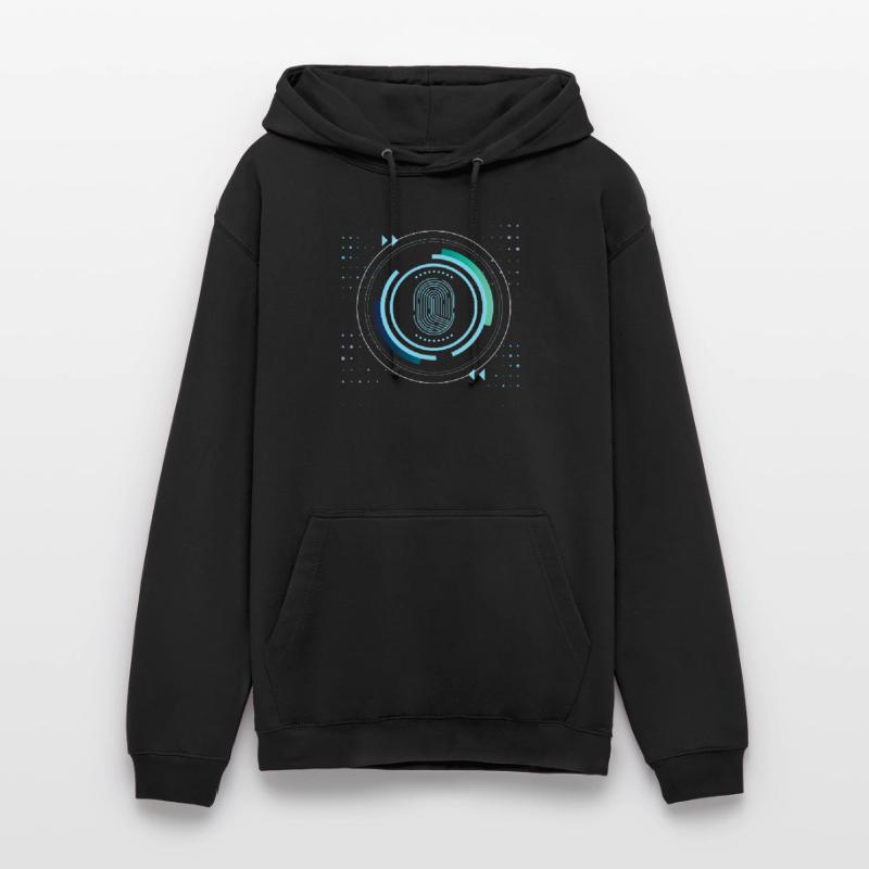identity security safe nerd pixel pc tech science Unisex Hoodie