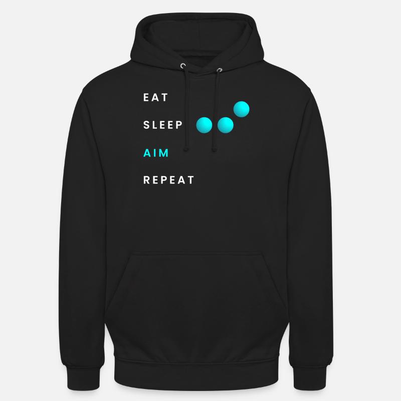 Manger Sommeil Objectif Répéter - Sweat-shirt à capuche unisexe - noir