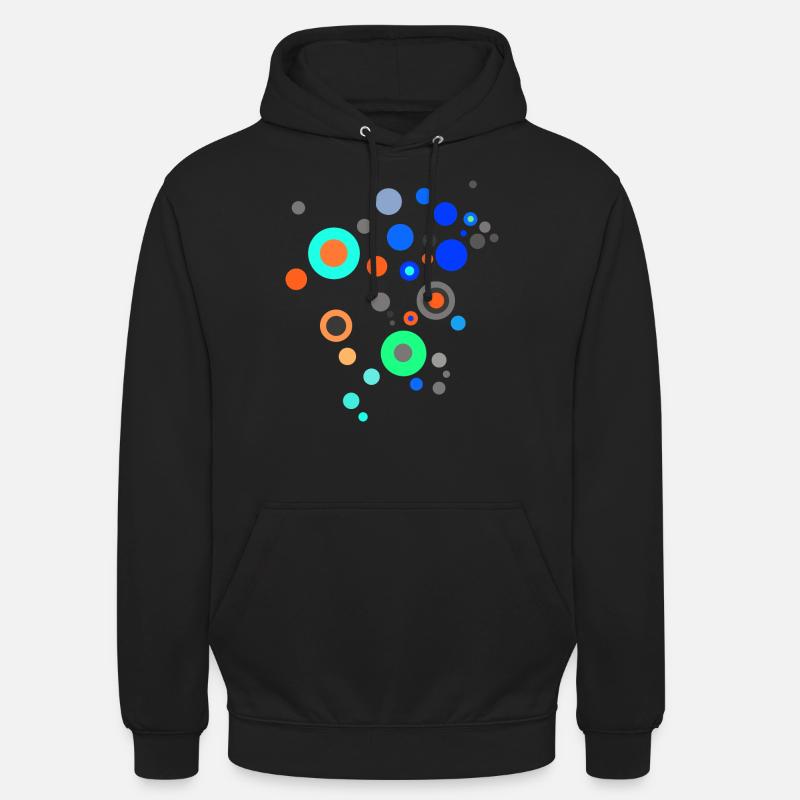 Scifi Points Pattern Design - Sweat-shirt à capuche unisexe - noir