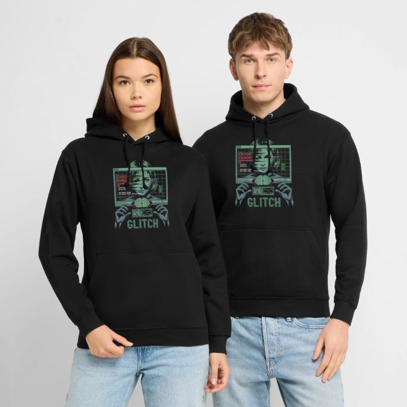 Error Glitch - Futuristic Graphic Tshirt Unisex Hoodie