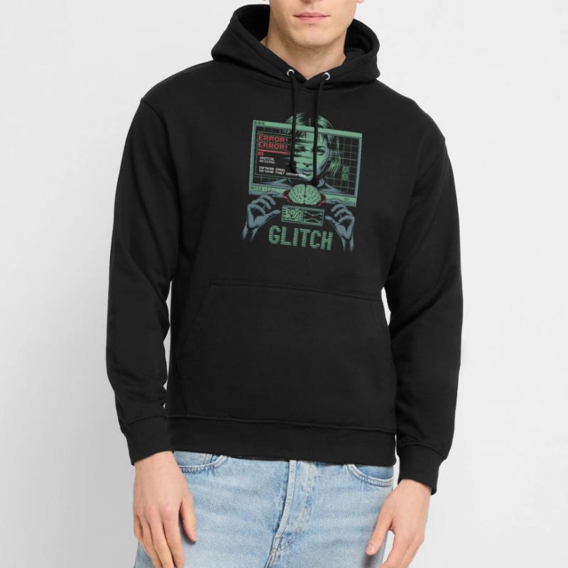 Error Glitch - Futuristic Graphic Tshirt Unisex Hoodie