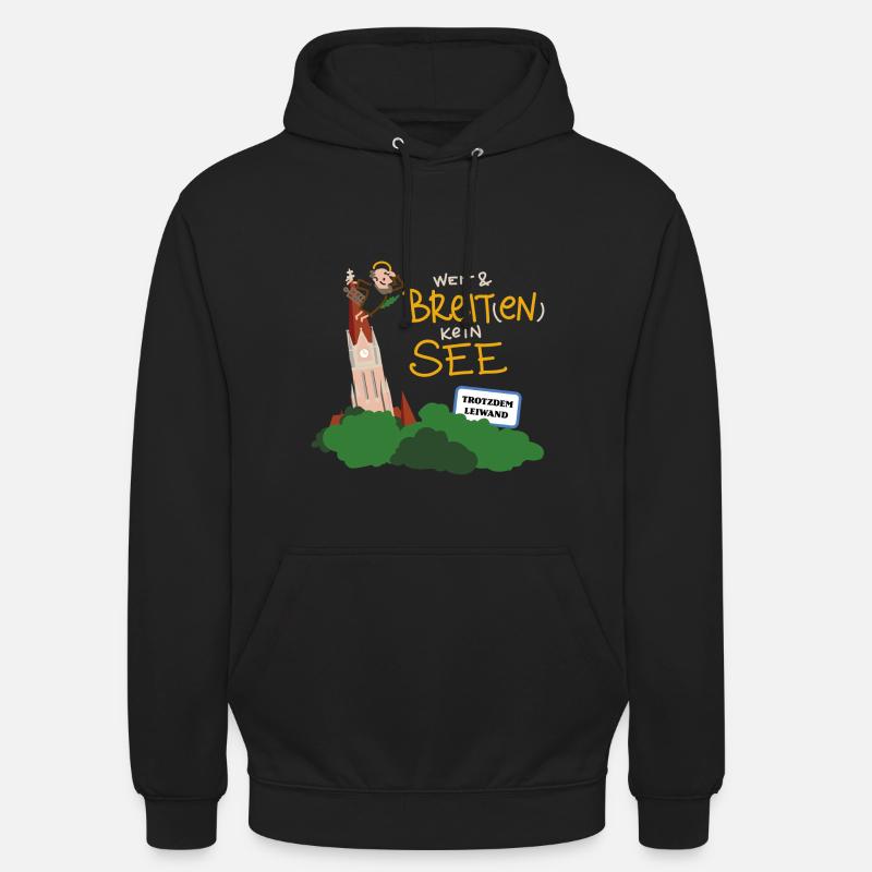 BreitenSee leiwand - Sweat-shirt à capuche unisexe - noir