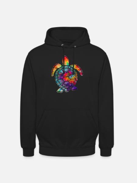 Bunte Schildkröte - Unisex Hoodie - Schwarz