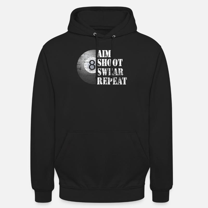 Billard - Sweat-shirt à capuche unisexe - noir