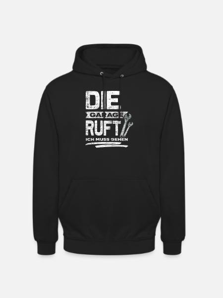 Mechaniker Garage - Unisex Hoodie - Schwarz
