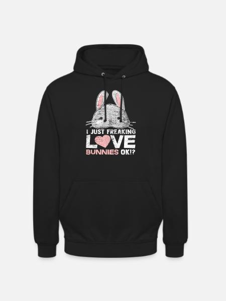 Lapin lapin - Sweat-shirt à capuche unisexe - noir
