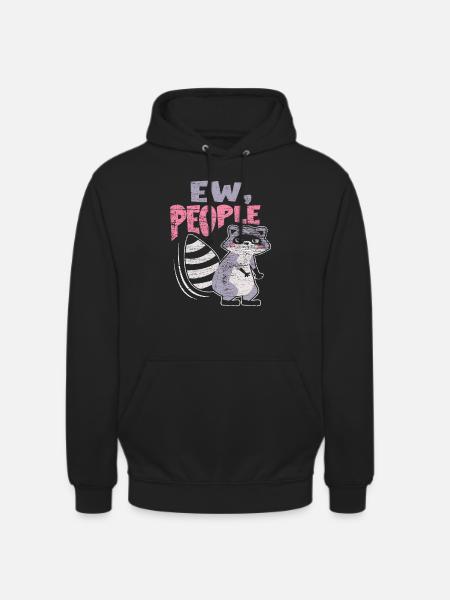 Les ratons laveurs - Sweat-shirt à capuche unisexe - noir