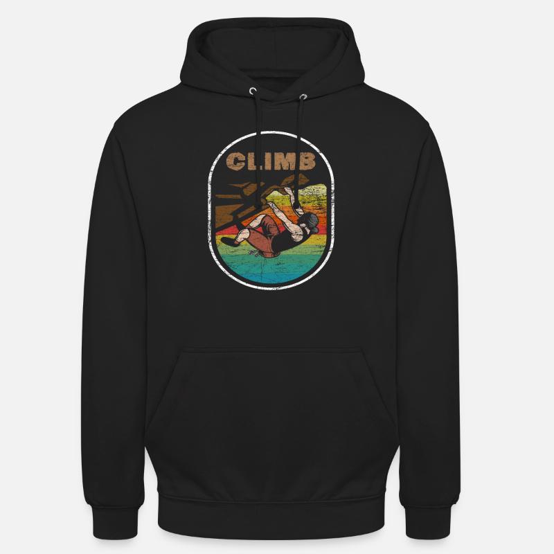 Klettern - Unisex Hoodie - Schwarz