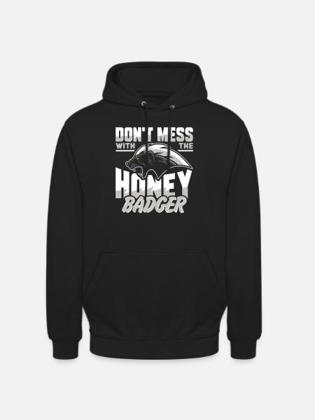 honey badger - Unisex Hoodie - black