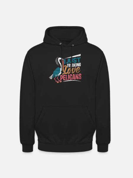pélican - Sweat-shirt à capuche unisexe - noir