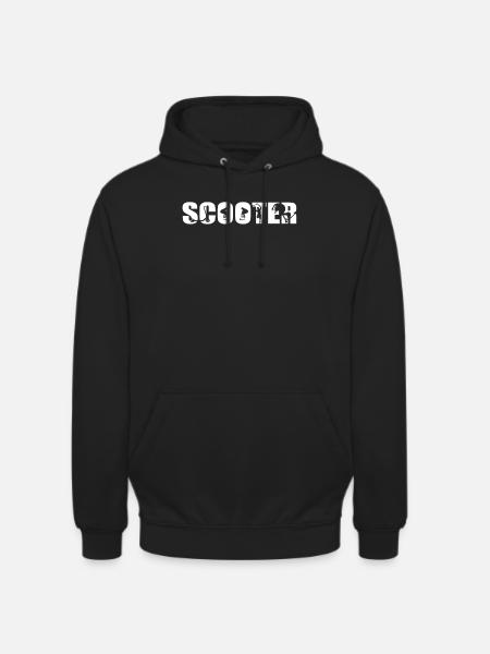 Tretroller T-Shirt Scooter Geschenkidee - Unisex Hoodie - Schwarz