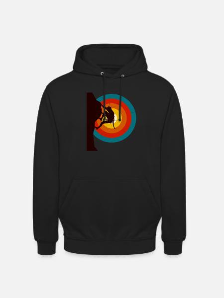 Rock climbing gift climber - Unisex Hoodie - black