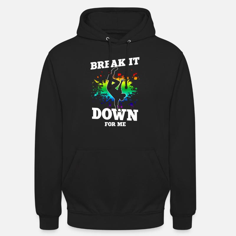 Breakdance - Sweat-shirt à capuche unisexe - noir