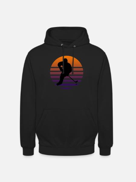 Inline hockey player - Unisex Hoodie - black