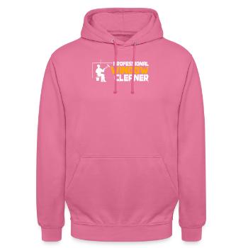 window cleaner - Unisex Hoodie - pink - Front - Alina (178cm) & Michal (187cm)