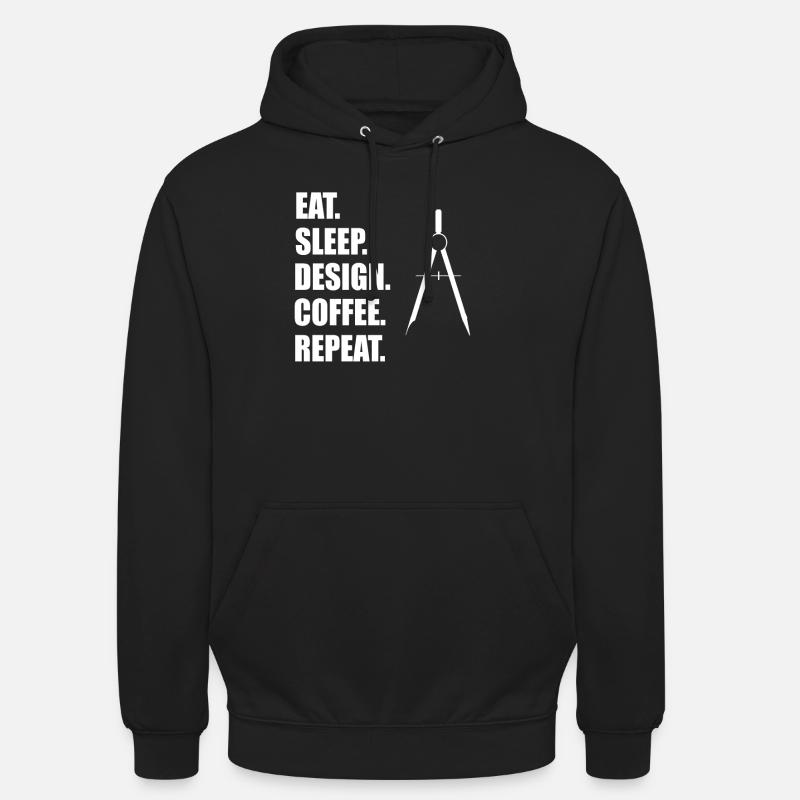 architecture - Sweat-shirt à capuche unisexe - noir