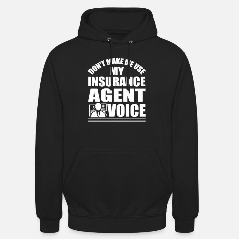 Agent d'assurance disant - Sweat-shirt à capuche unisexe - noir