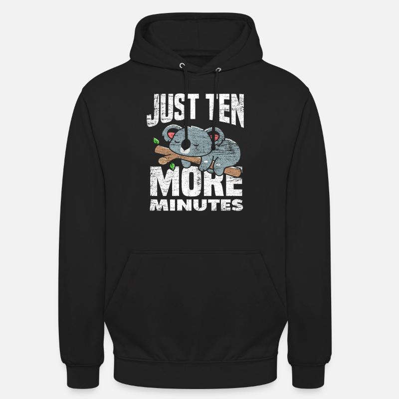 Koala Sleeping - Unisex Hoodie - black