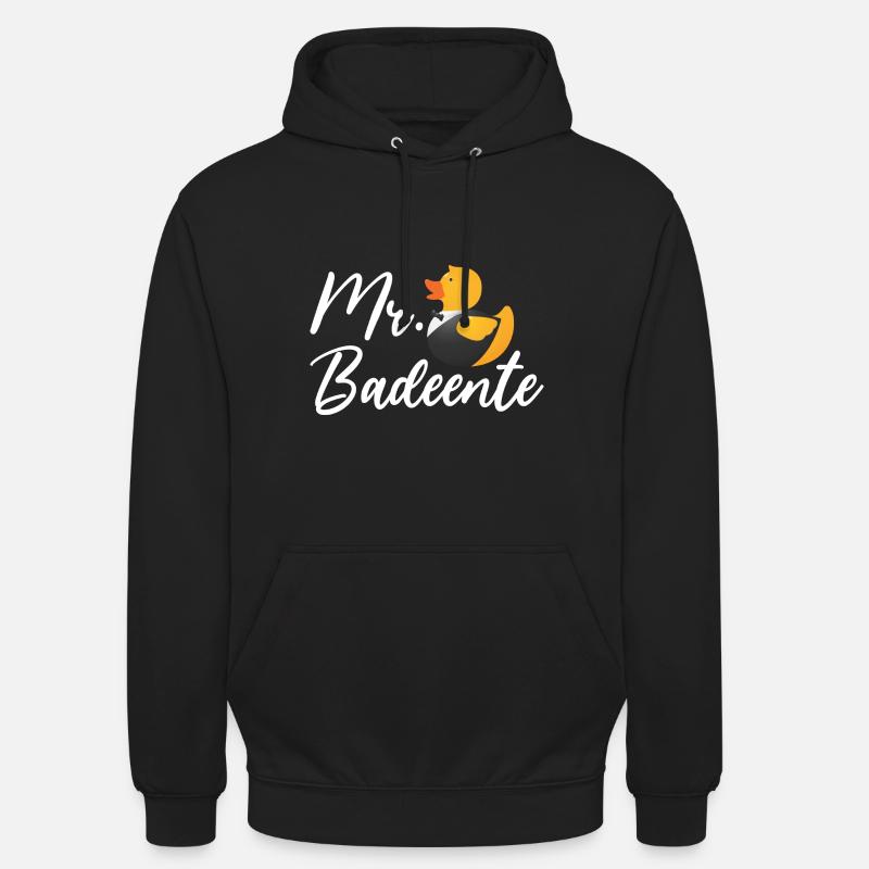 Badeente Gummiente - Unisex Hoodie - Schwarz