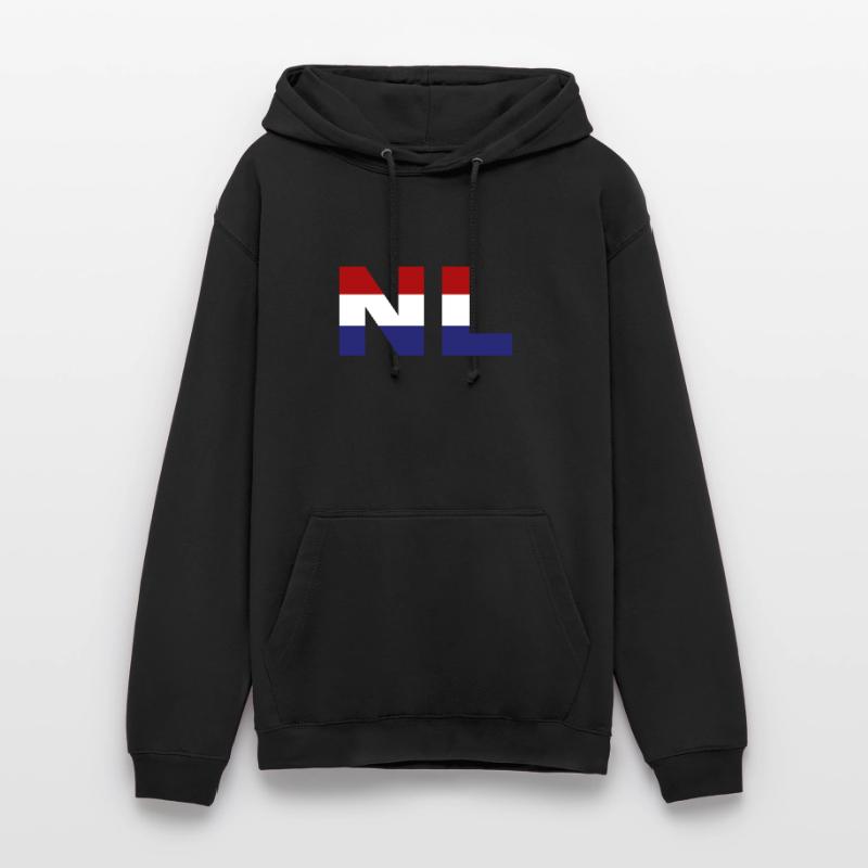 Pays-Bas Drapeau ISO Code NL UE Sweat-shirt à capuche unisexe