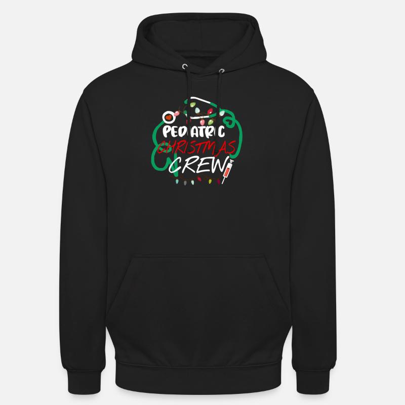 Kinderkrankenschwester Weihnachtscrew Kinderarzt - Unisex Hoodie - Schwarz