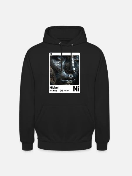 AI am Nickel (wt) - Unisex Hoodie - black