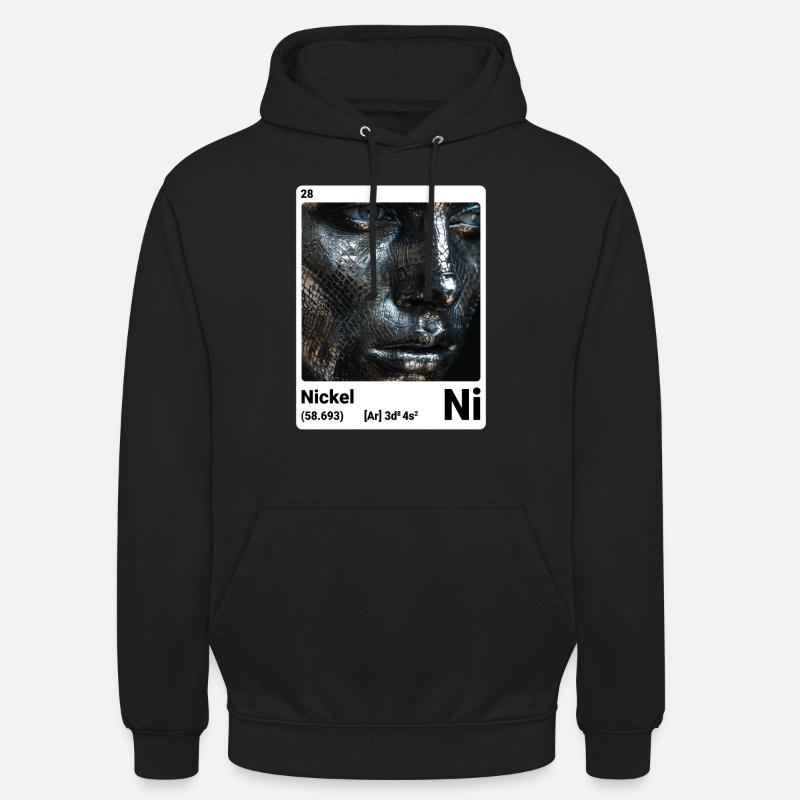 AI am Nickel (poids) - Sweat-shirt à capuche unisexe - noir