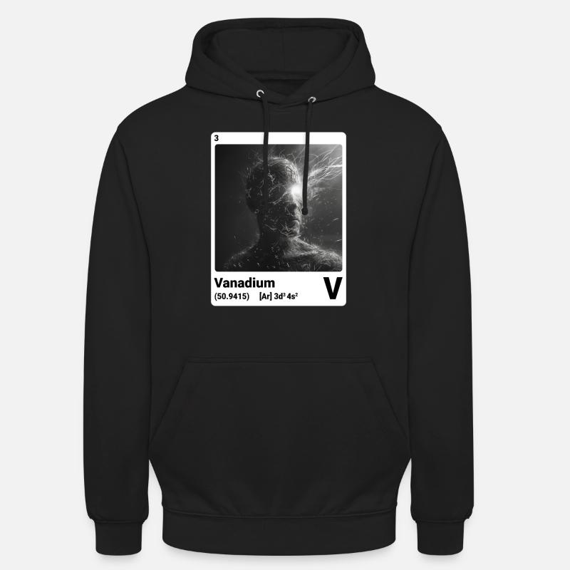 AI am Vanadium (wt) - Sweat-shirt à capuche unisexe - noir
