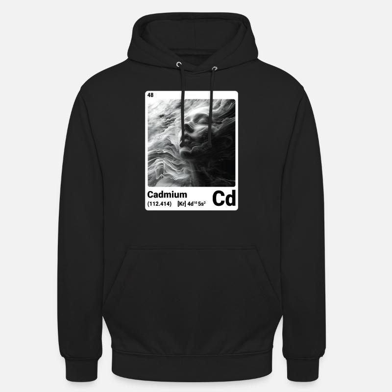 AI am Cadmium (wt) - Sweat-shirt à capuche unisexe - noir