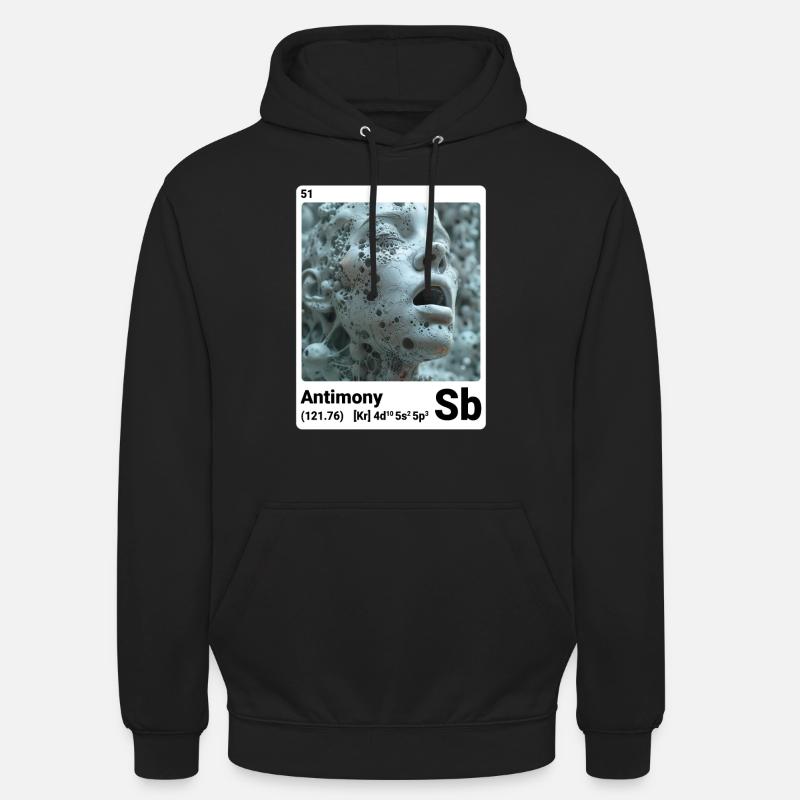 AI am Antimoine (wt) - Sweat-shirt à capuche unisexe - noir