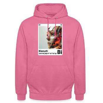 AI am Bismuth (wt) mode périodique nerdstyle nerd - Sweat-shirt à capuche unisexe - rose - Devant - Alina (178cm) & Michal (187cm)