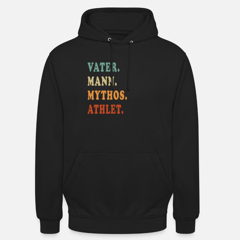 Athlet Vater Mythos - Unisex Hoodie - Schwarz