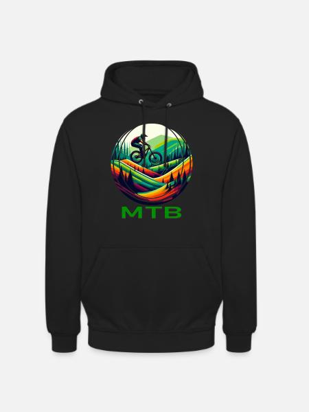 MTB Bike - Unisex Hoodie - black