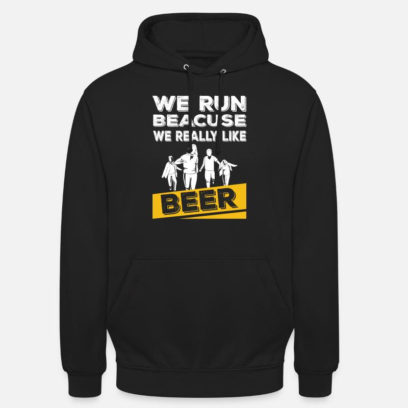 J’aime la bière - Sweat-shirt à capuche unisexe - noir