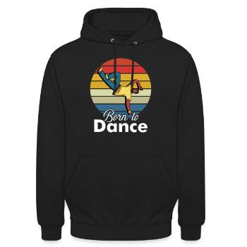 Breakdance - Breakdancer - Breakdancing - BBoy - Unisex Hoodie - Schwarz - Vorne - Alina (178cm) & Michal (187cm)