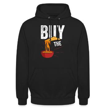 Buy the dip - Unisex Hoodie - Schwarz - Vorne - Alina (178cm) & Michal (187cm)