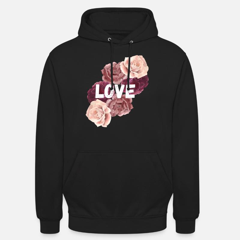 Amour - Sweat-shirt à capuche unisexe - noir