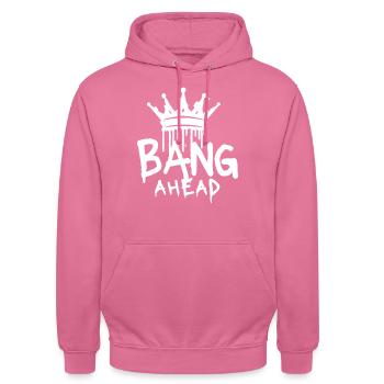 Bang Ahead Logo - Unisex Hoodie - Pink - Vorne - Alina (178cm) & Michal (187cm)